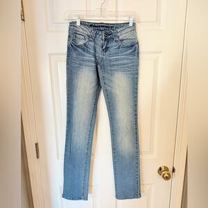 Blue Asphalt Y2K Low Rise Light Wash Straight Leg Jeans